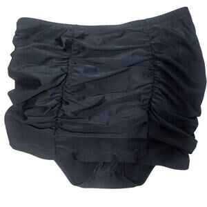 Torrid Black Ruched Swim Skirt With Attached Brief Swim Bottom Size 2X
